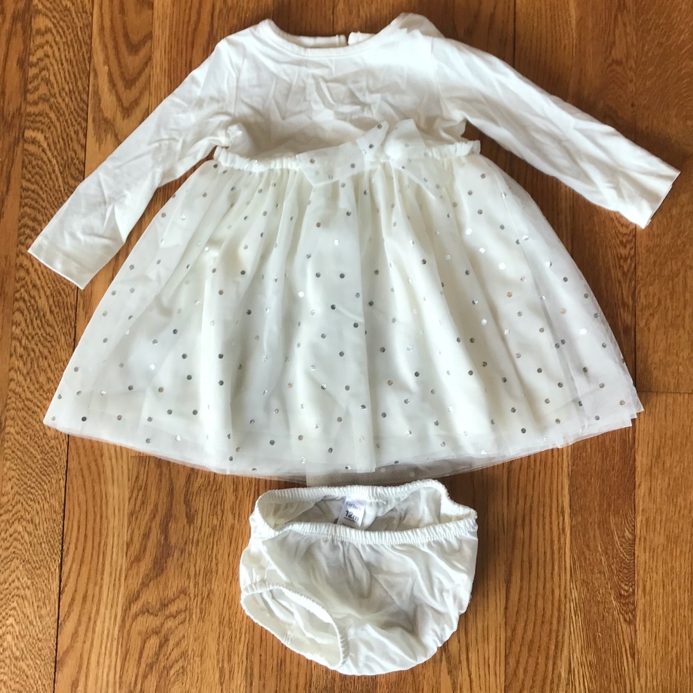 Carter's toddler sparkle dress, size 12m